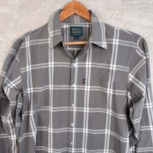 Texas Standard Texas Check Button Down Shirt Mens Large Navarro Colorway Western